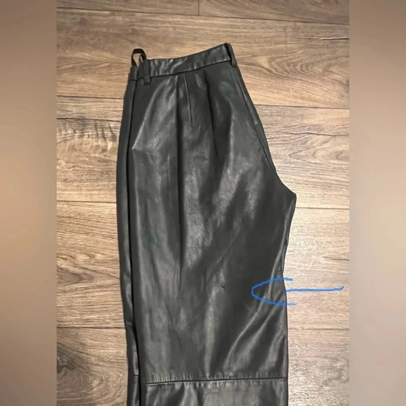 Vintage Nine West Genuine Leather‎ Pants Size 4 - Picture 5 of 6